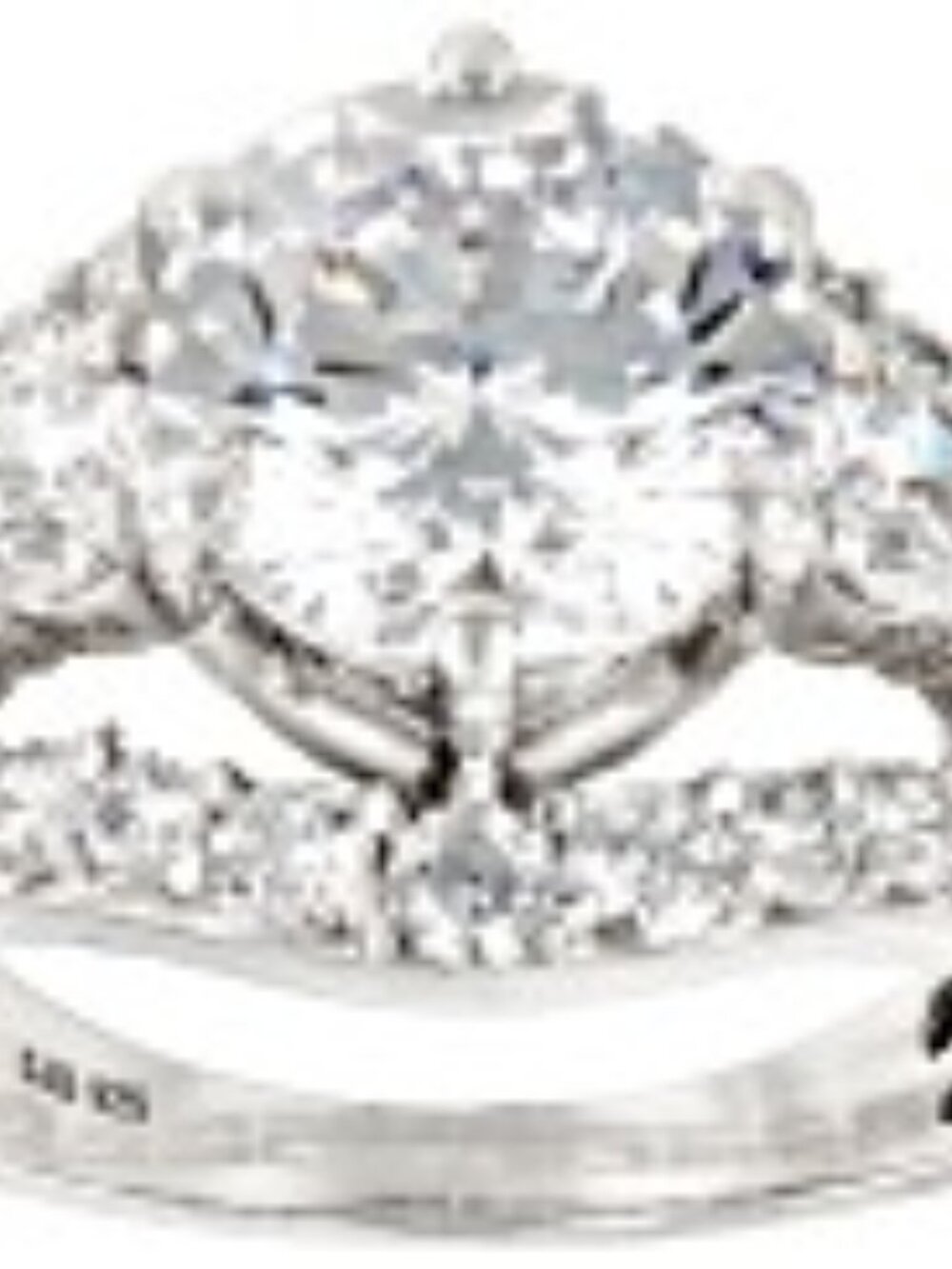 Bella Luce Platinum Plated Ring 8.90ctw. Size 10